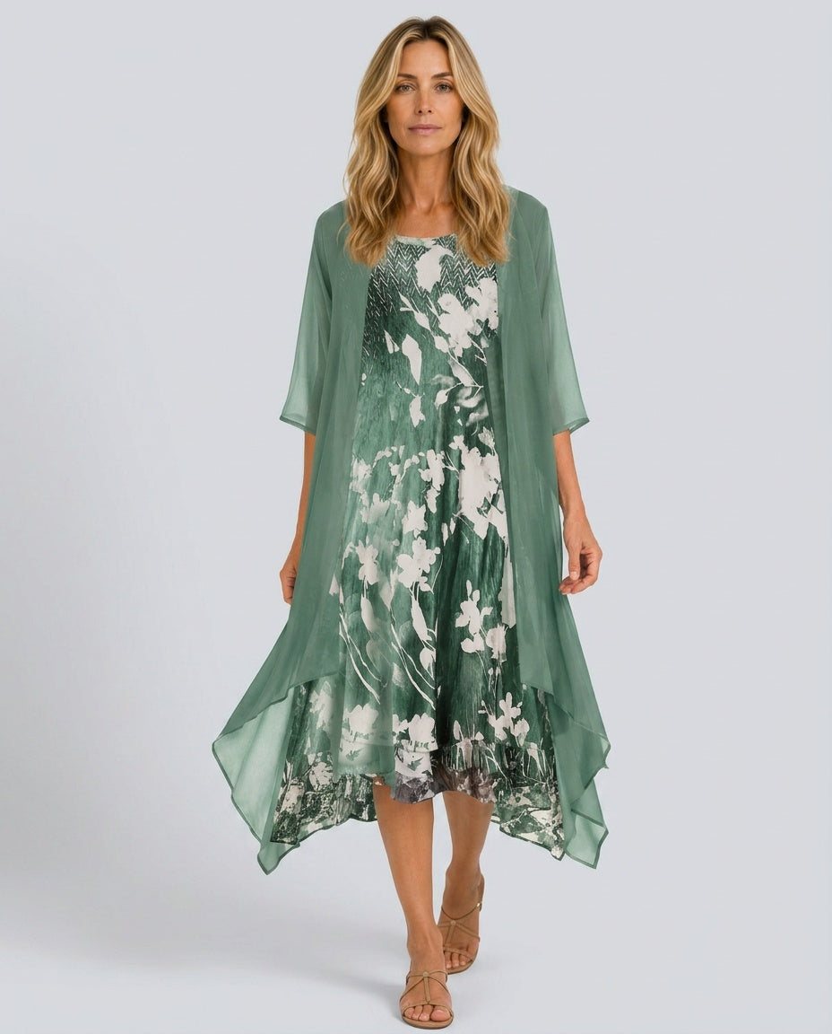 Isolde | Layered Breezy Midi Dress
