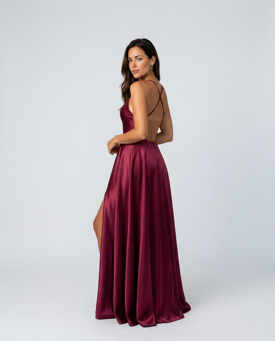 Sienna | Flowy Side Split Maxi Dress