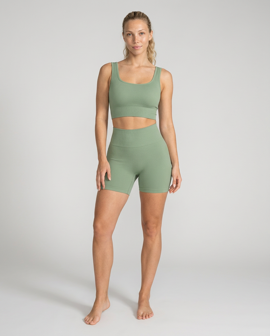 Kelia | Seamless Crop Top & Shorts Co-ord Set