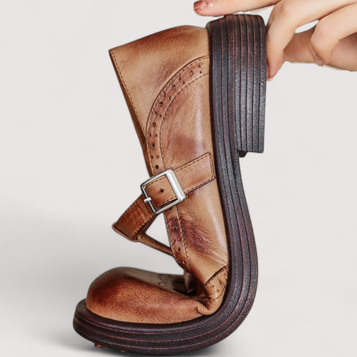 Florence | Adjustable T-Bar Mary Jane Flats