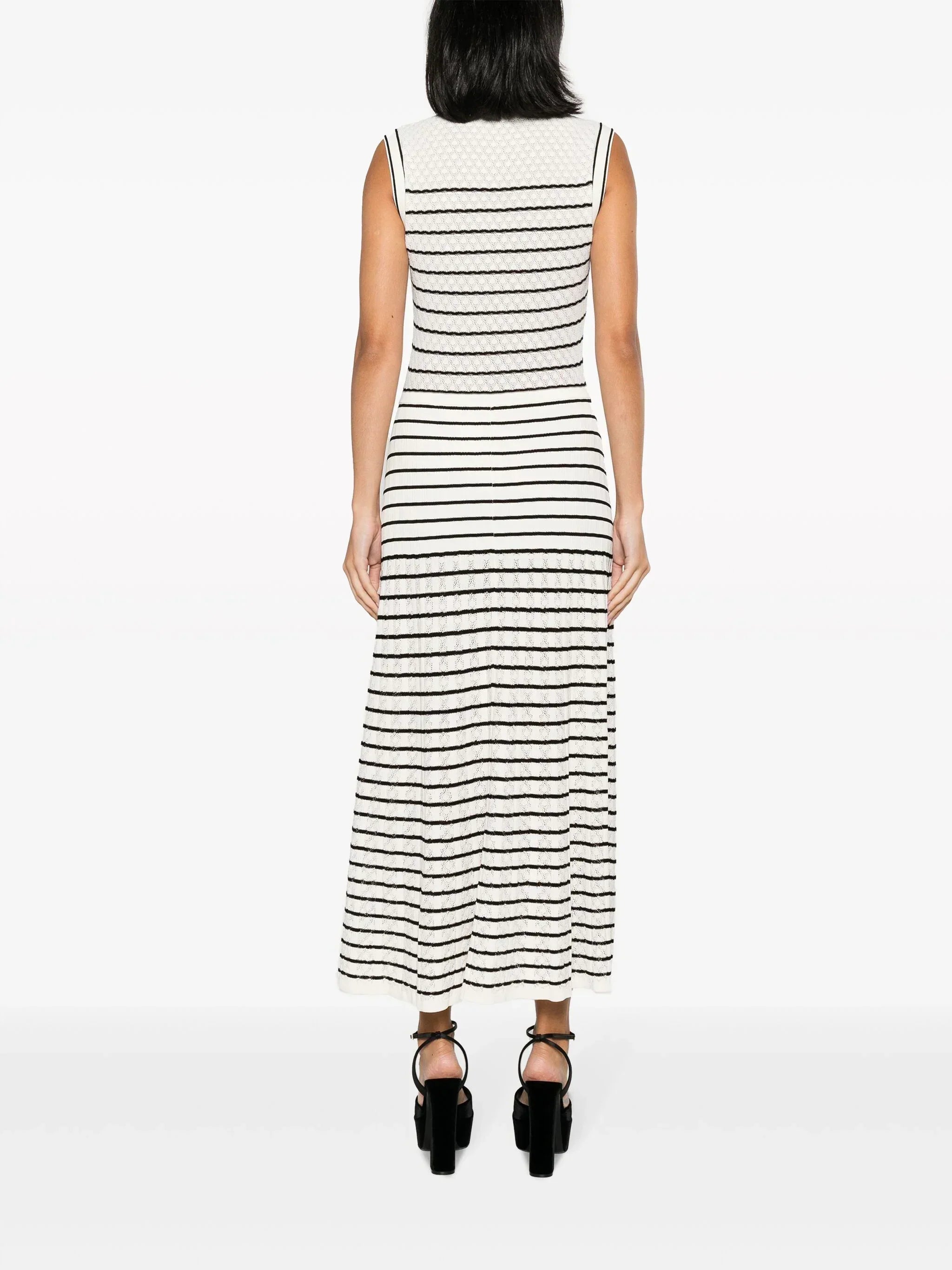 Mabel | Striped Knit Midi Dress