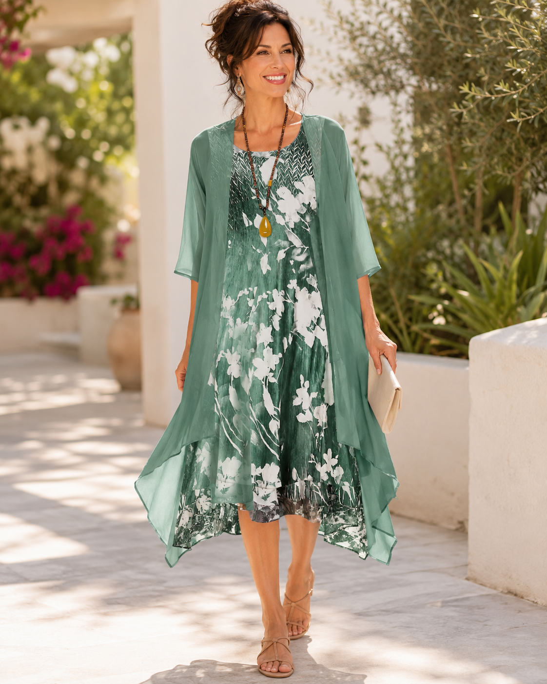 Isolde | Layered Breezy Midi Dress