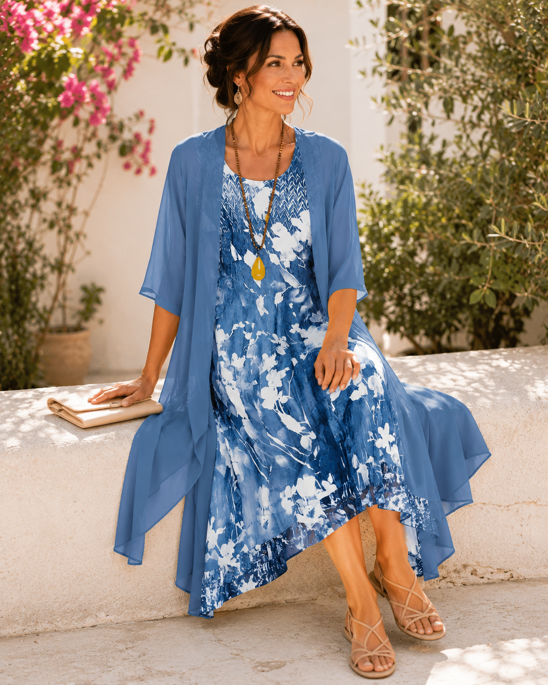 Isolde | Layered Breezy Midi Dress
