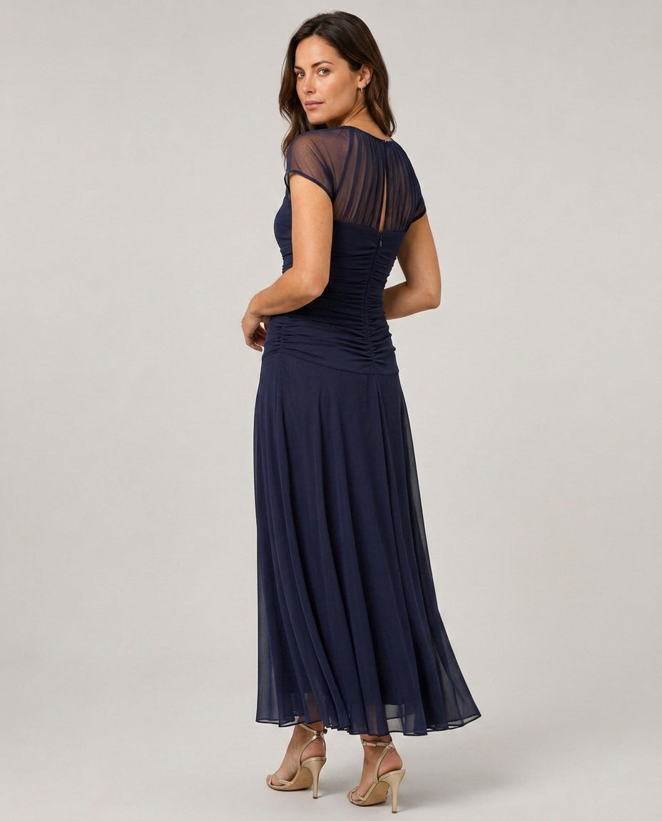 Colette | Flowy Chiffon-Look Midi Dress