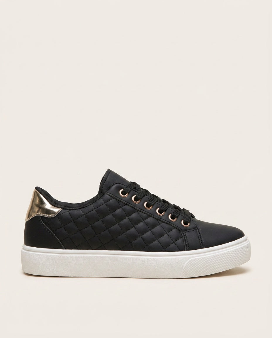 Imogen | Quilted Low-Top Sneakers with Cushioned Sole