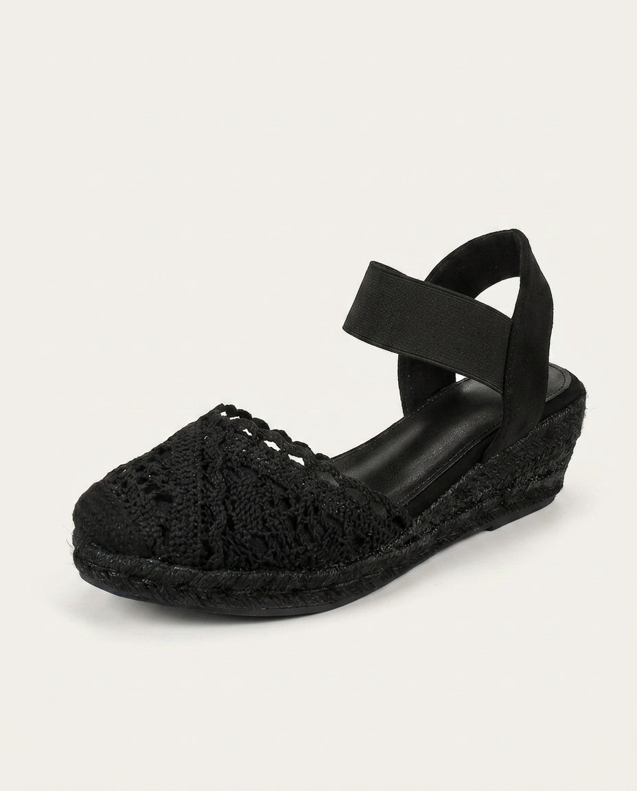Orina | Crochet Espadrille Wedge Sandals