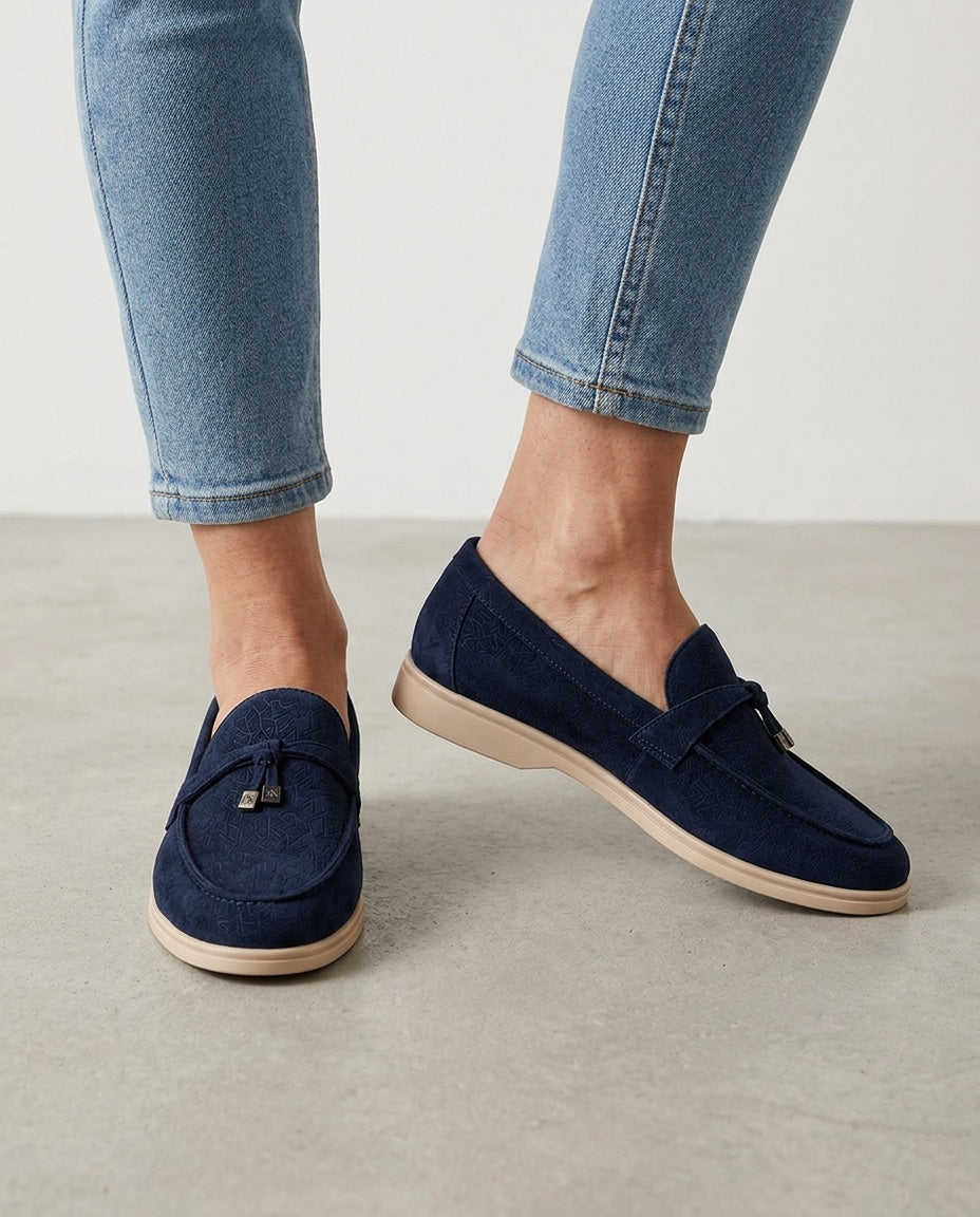 Penny | Flat Sole Suede-Look Loafers
