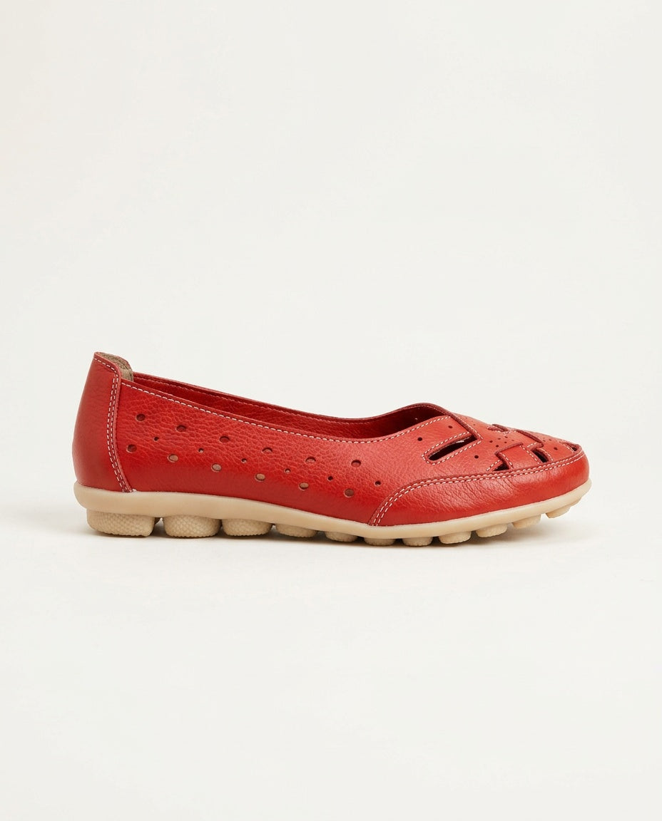Amara | Perforated Leather Loafers
