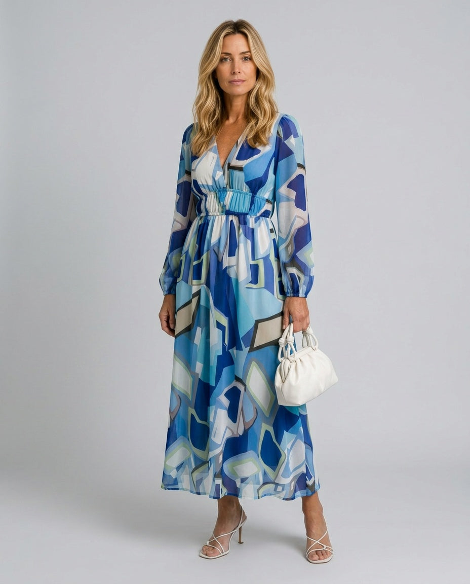 Coralie | Long Sleeve Floral Maxi Dress