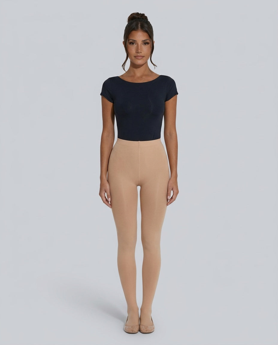 Cora | Fleece Lined Sheer-Look Winter Tights