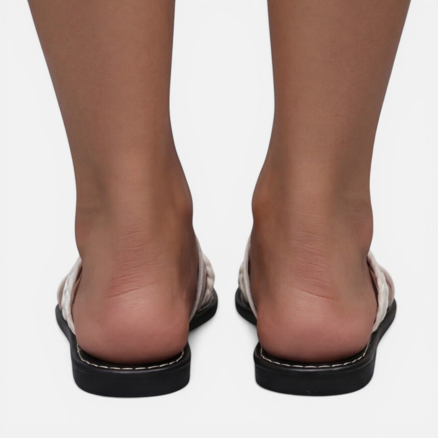 Sera | Flat Leather Strap Summer Sandals