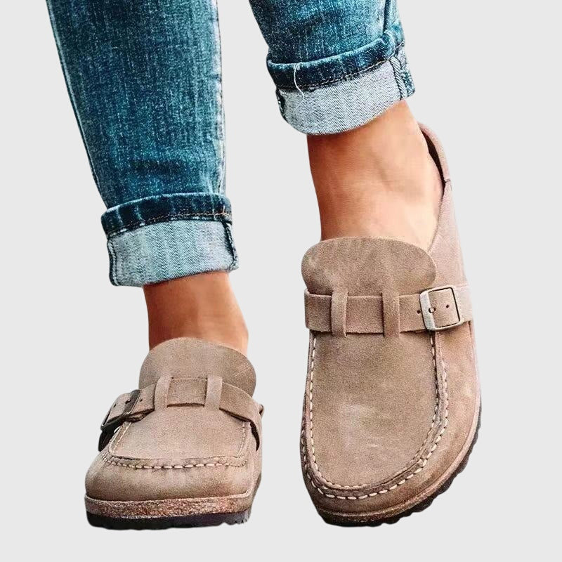 Sienna | Suede-Look Cushioned Footbed Clogs