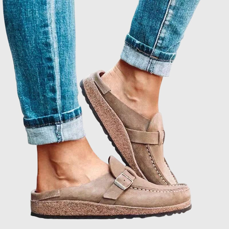 Sienna | Suede-Look Cushioned Footbed Clogs