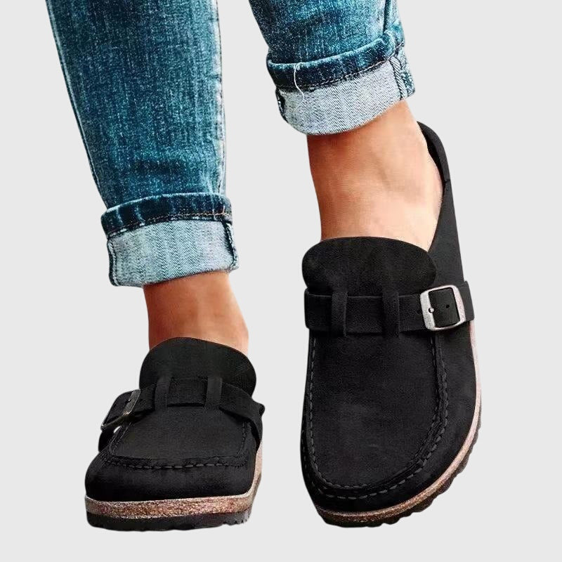 Sienna | Suede-Look Cushioned Footbed Clogs