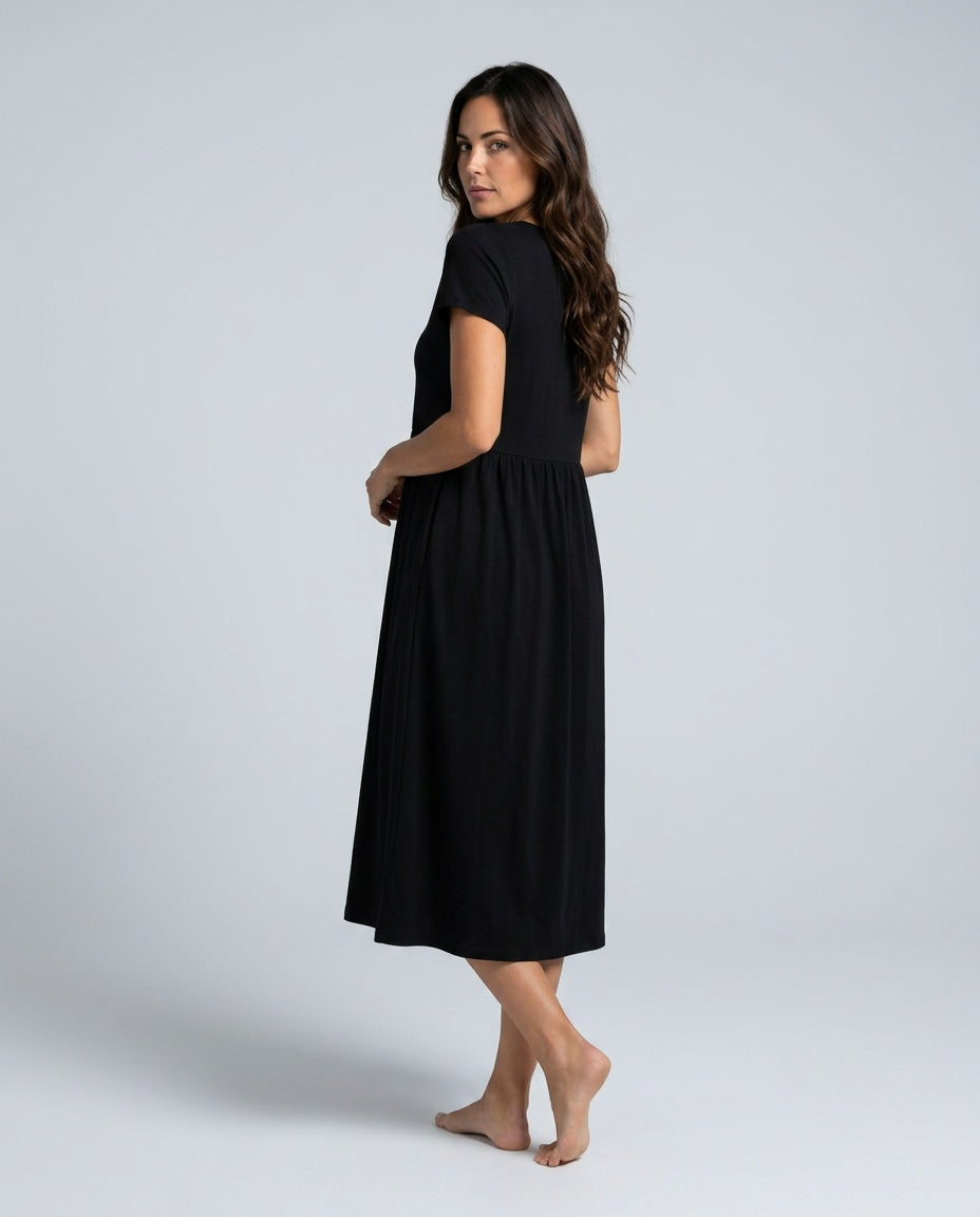 Noelia | Relaxed Fluid Midi Dress