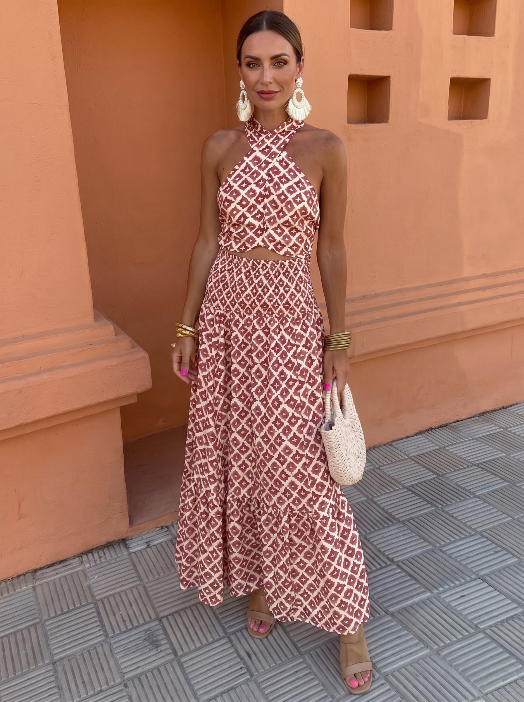 Gemma | Off-Shoulder Ruffle Co-ord Set