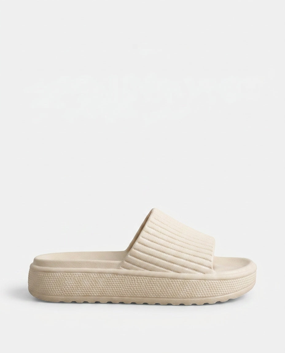 Aubrey | Cushioned Pillow Footbed Slide Sandals