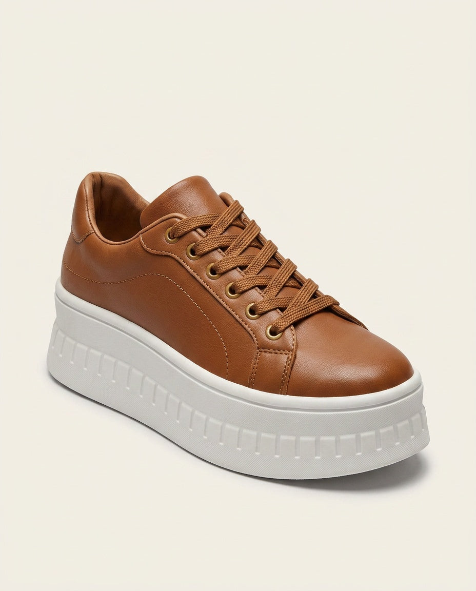 Lila | Cushioned Footbed Platform Sneakers