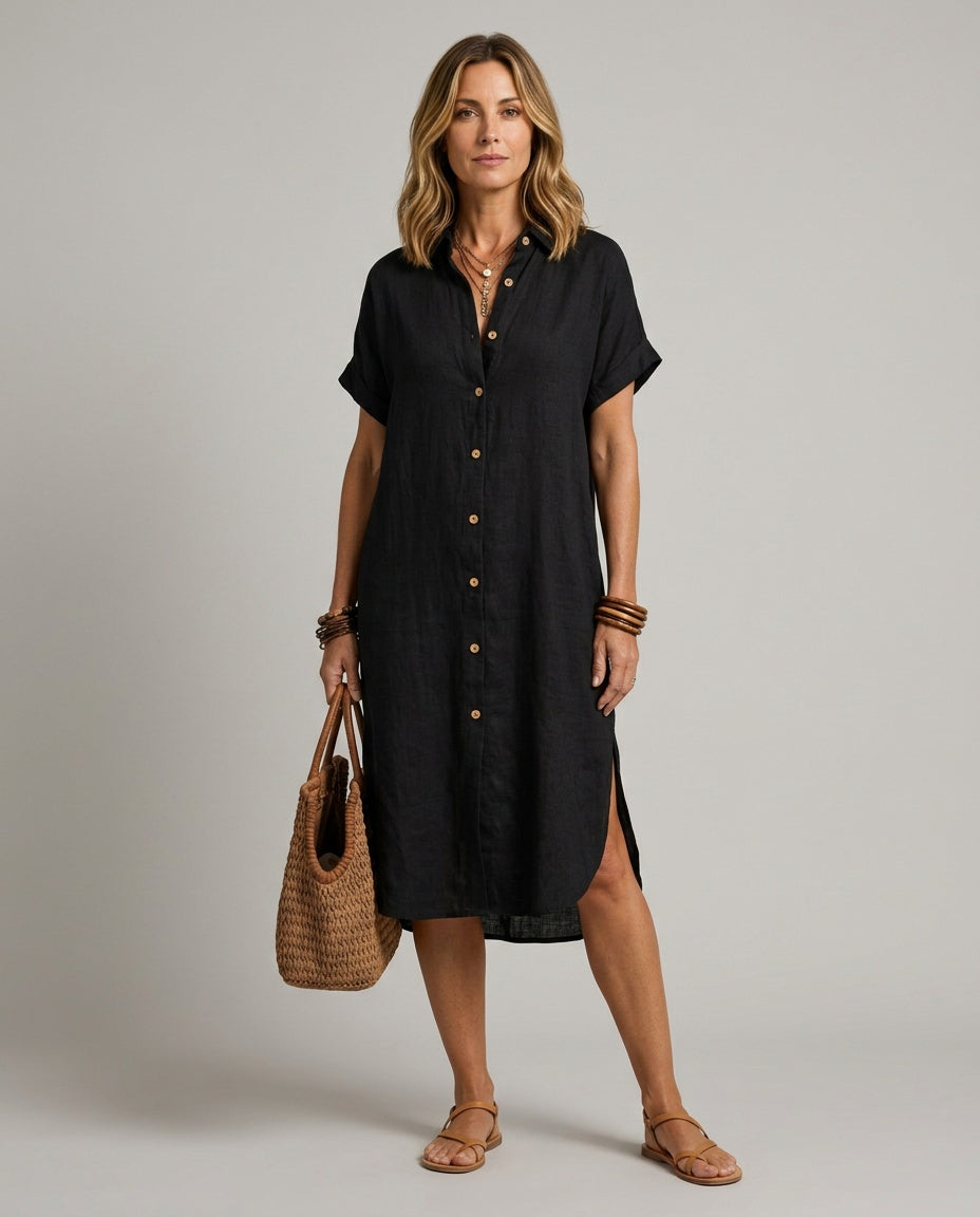 Ondine | Relaxed Fit Shirt Midi Dress