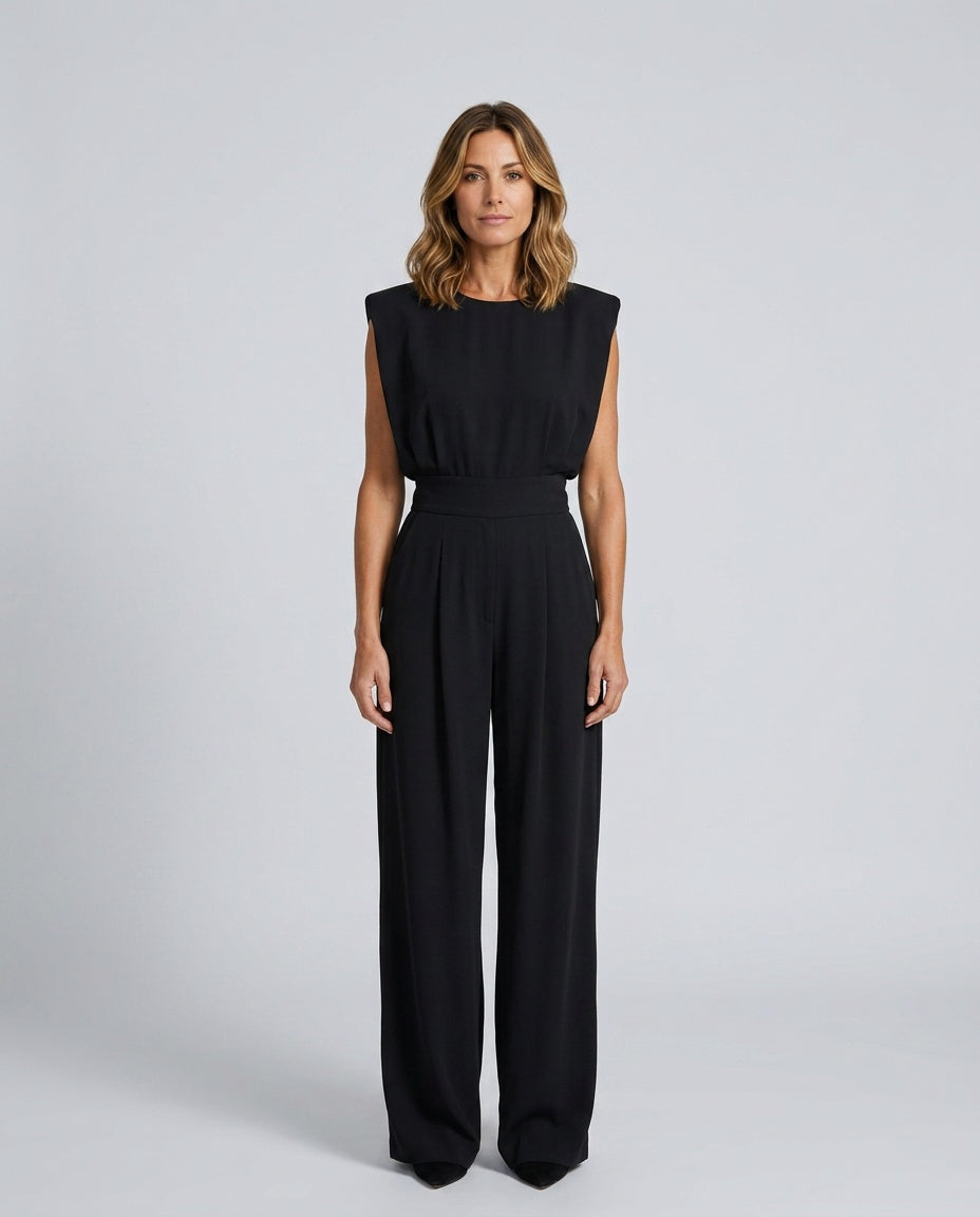 Elisa | Defined Waist Relaxed Jumpsuit