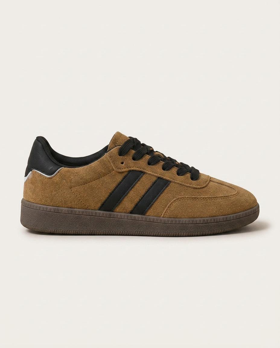 Soraya | Retro Striped Low-Top Lace-Up Sneakers