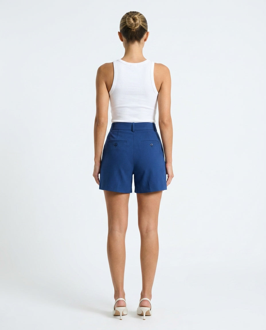 Marisol | Straight-Leg Stretch Bermuda Shorts