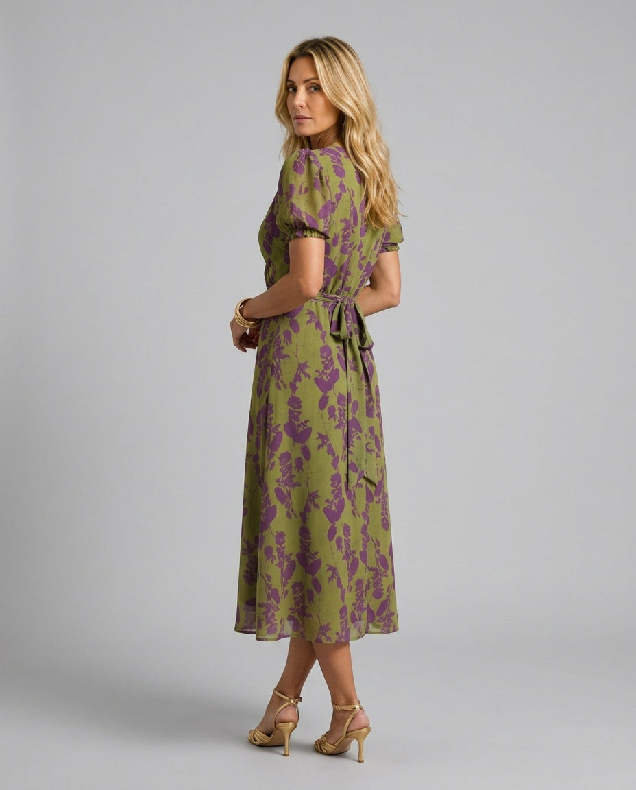 Adriana | Relaxed Floral Print Midi Dress
