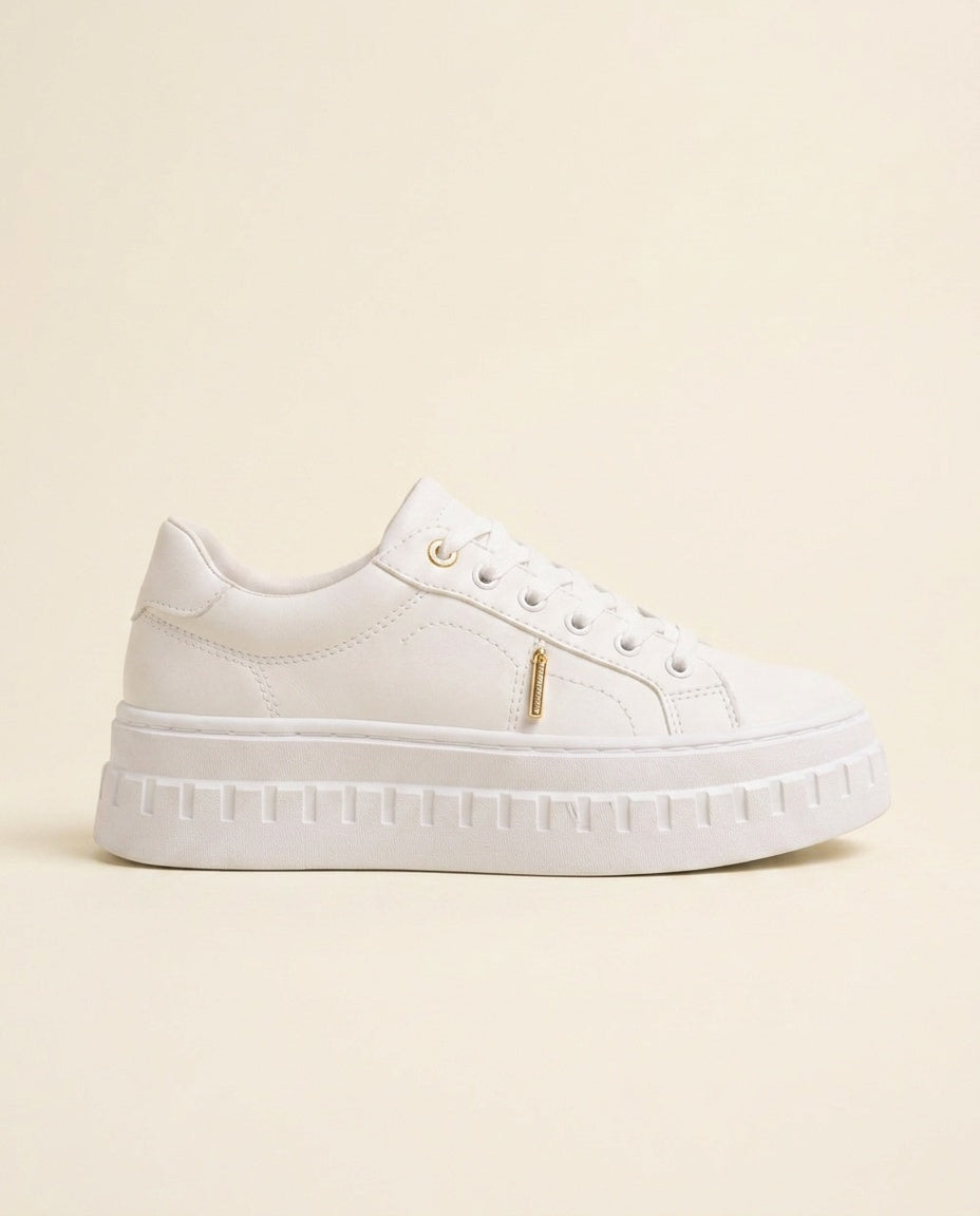Lila | Cushioned Footbed Platform Sneakers