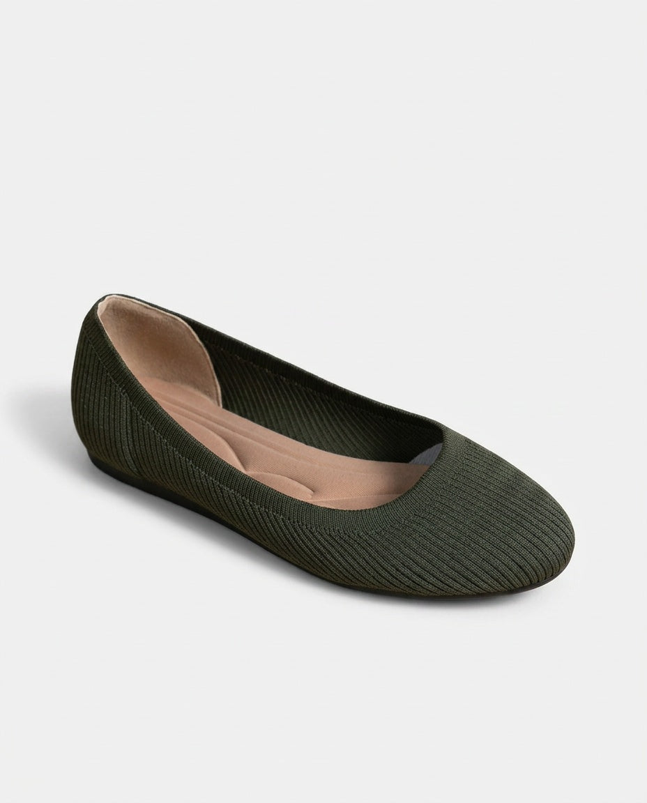 Elodie | Knit Ballet Slip-On Loafers
