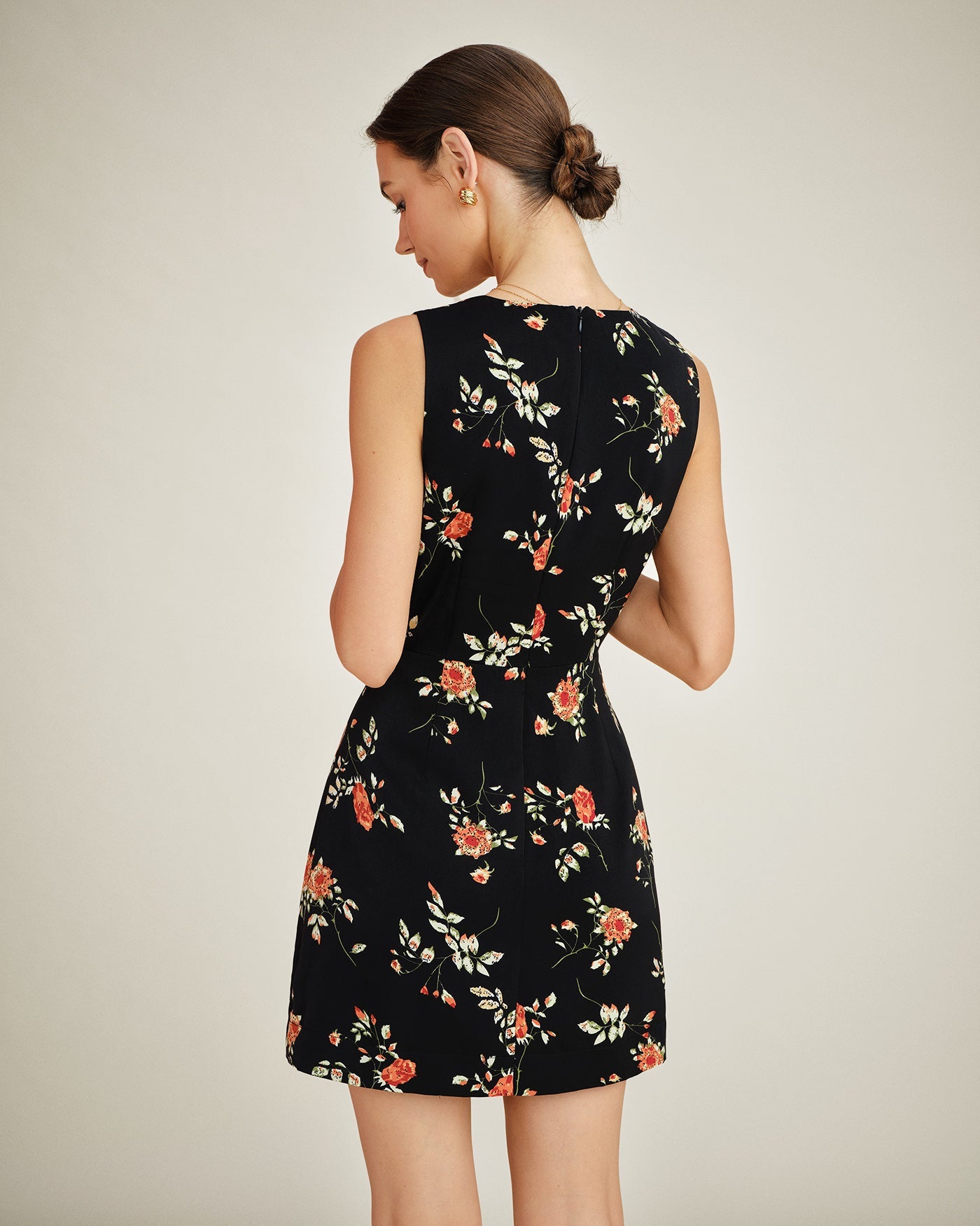 Opal | V-Neck Floral A-Line Mini Dress