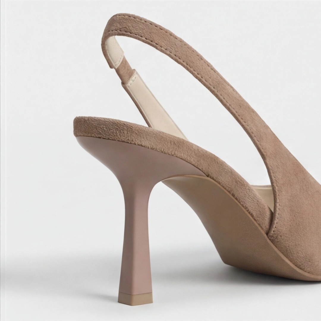 Sienna | Leopard Print Pointed Toe Slingback Block Heels