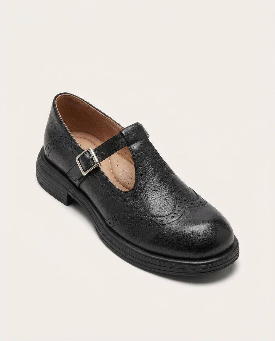 Florence | Adjustable T-Bar Mary Jane Flats