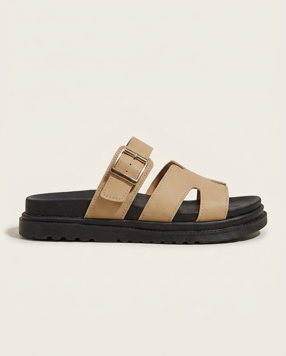 Elin | Chunky H-Strap Platform Sandals