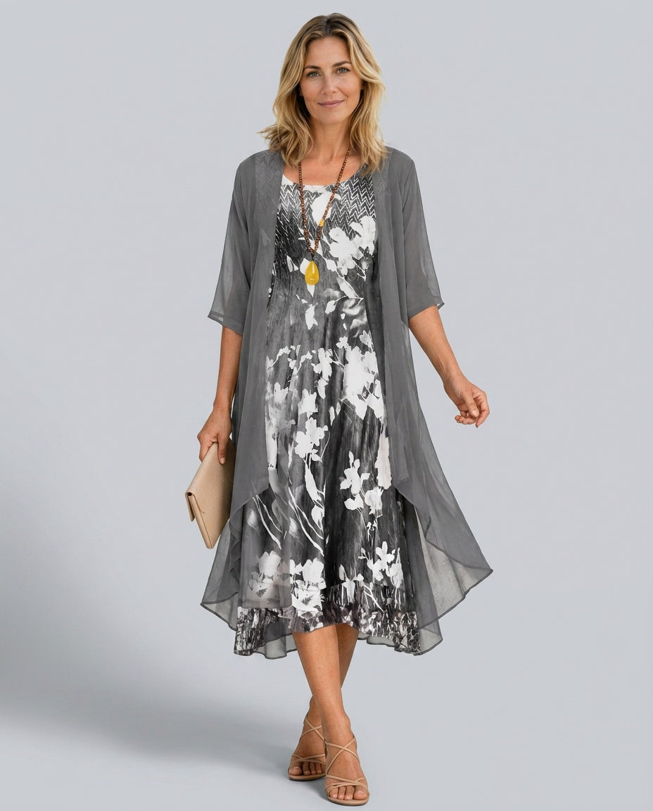 Isolde | Layered Breezy Midi Dress