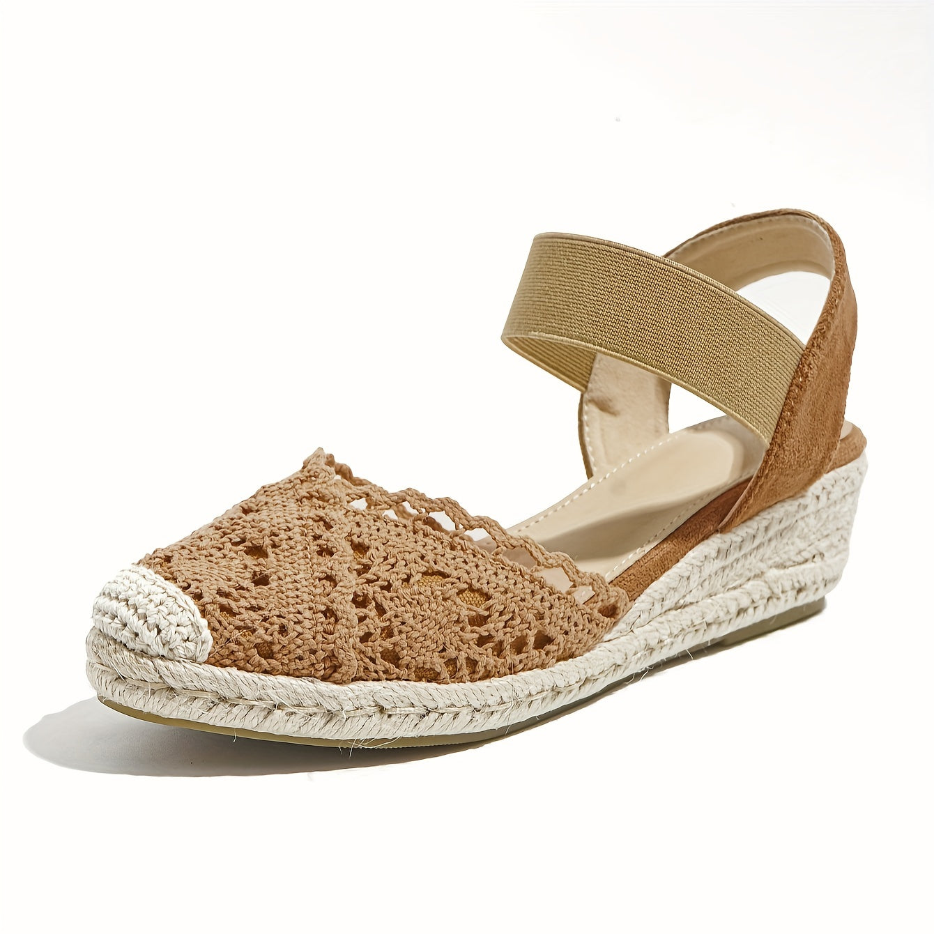 Orina | Crochet Espadrille Wedge Sandals