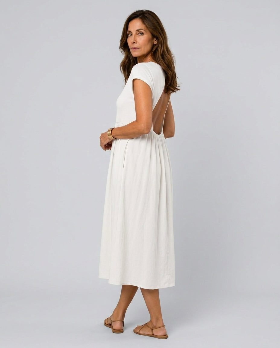 Noelia | Relaxed Fluid Midi Dress