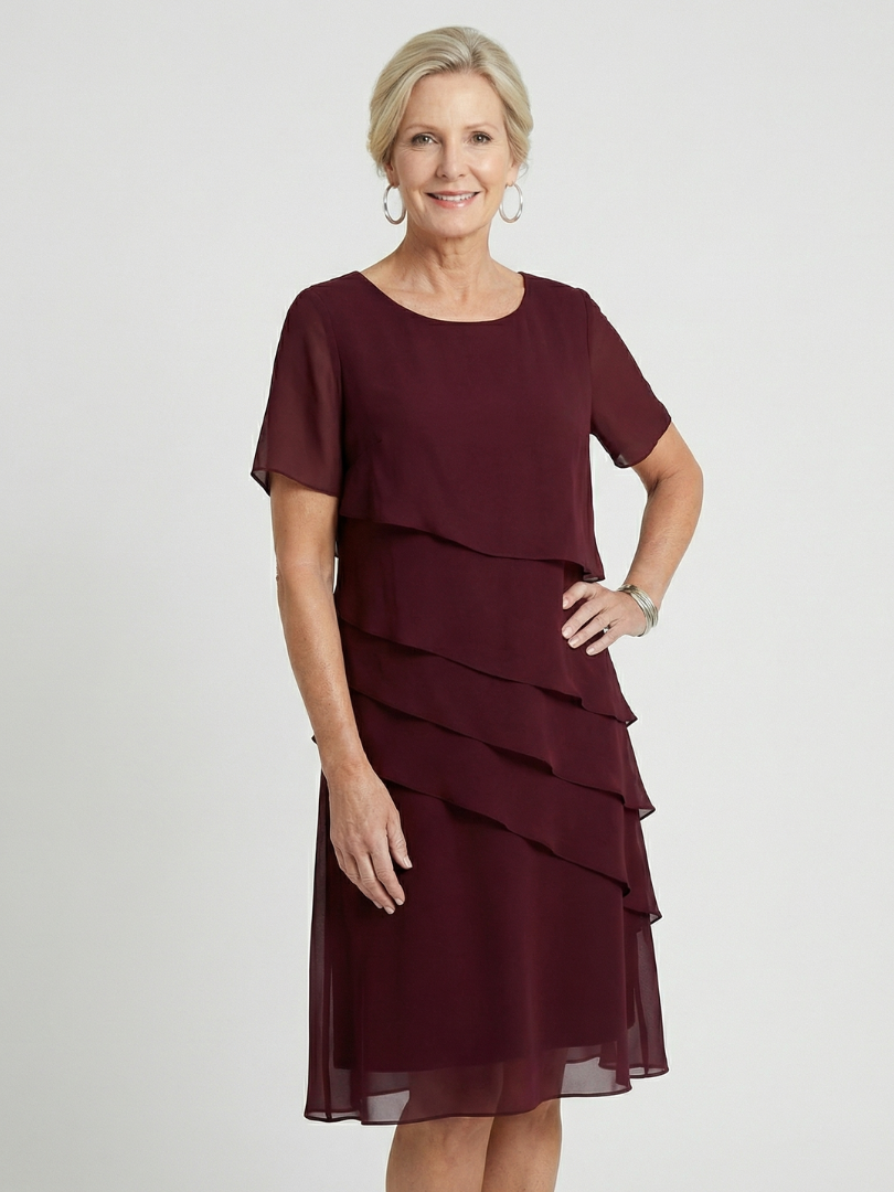 Alba | Soft Contour Knee-Length Midi Dress