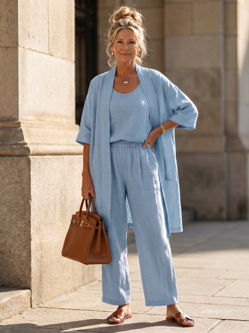 Yael | Three-Piece Relaxed Top & Pant Co-ord Set