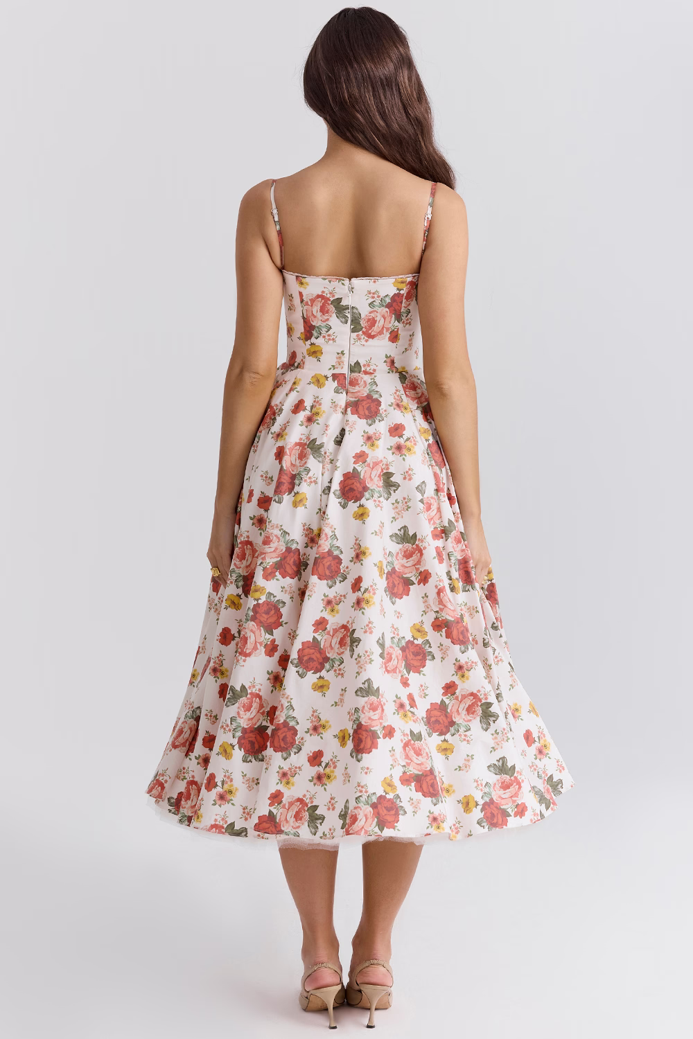 Amara | A-Line Satin-Look Evening Maxi Dress