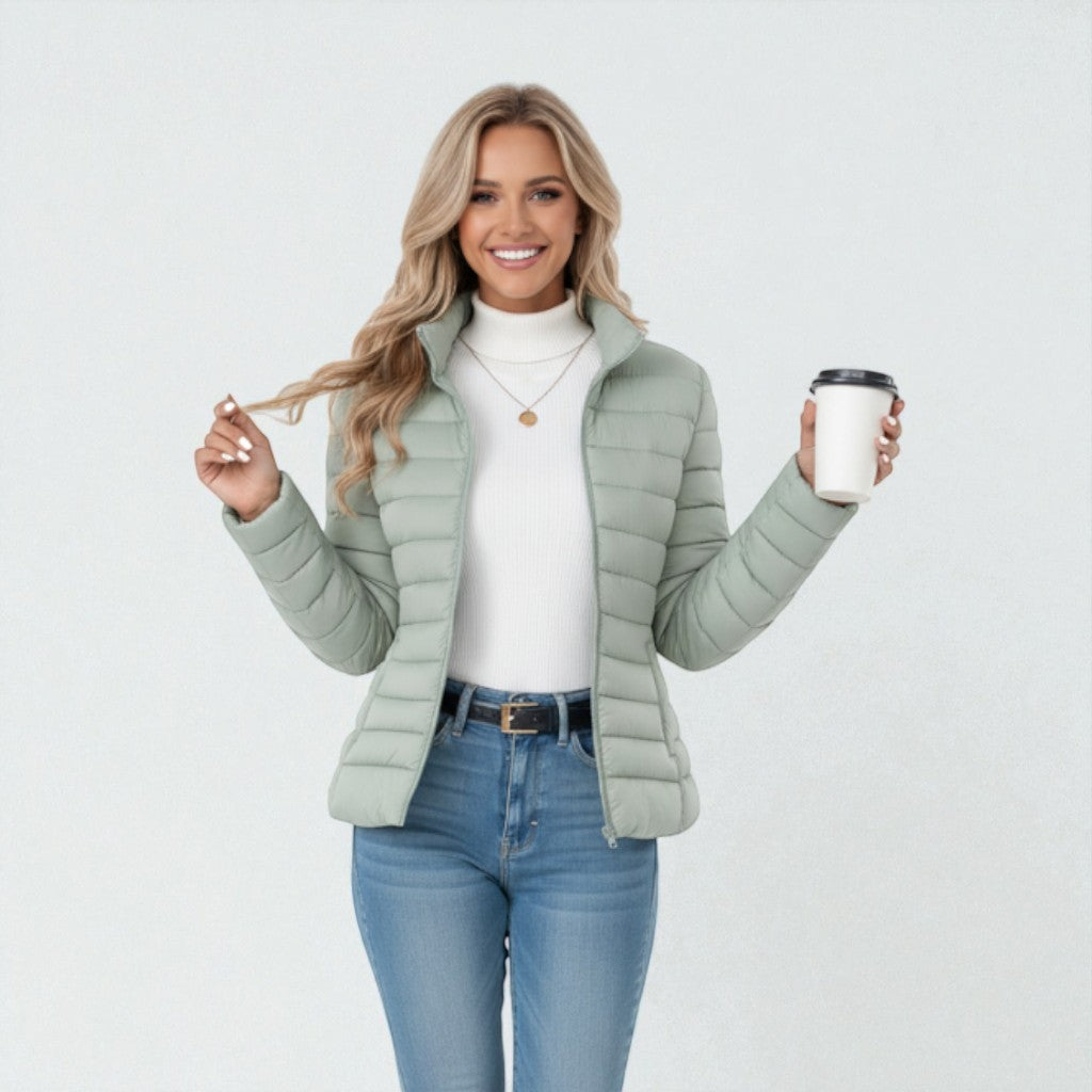 Lucia | Lightweight Quilted Stand-Collar Jacket