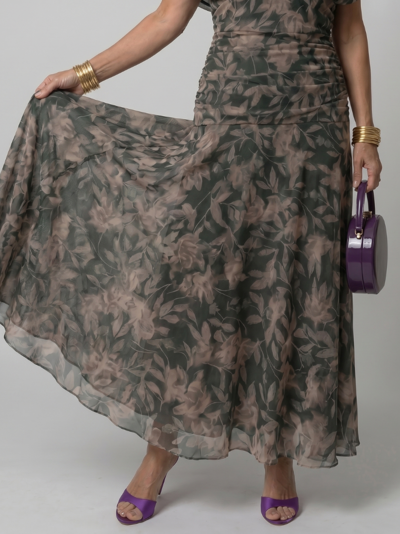 Una | Off-Shoulder Flowy Midi Dress