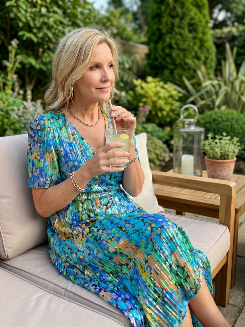 Hazel | Flutter Sleeve Gathered Waist Floral Midi Dress