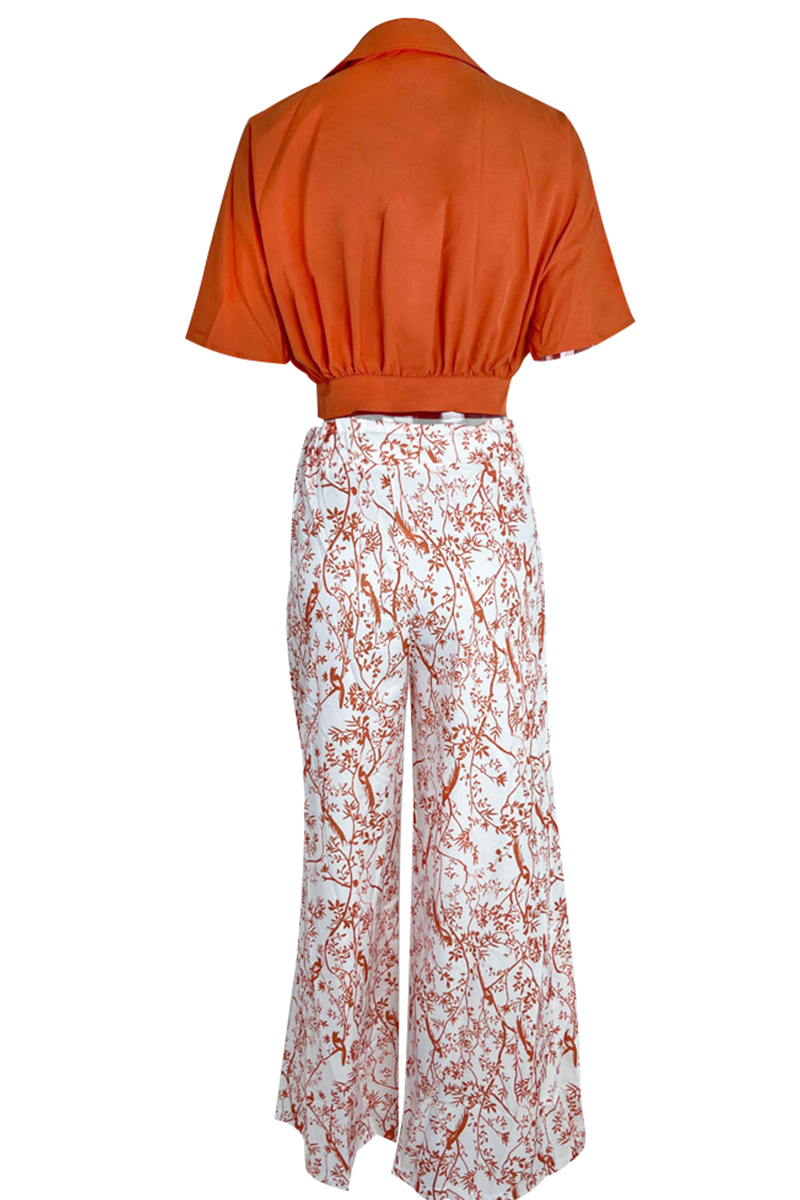 Elena | Printed Blouse & Flowing Trousers Co-ord Set