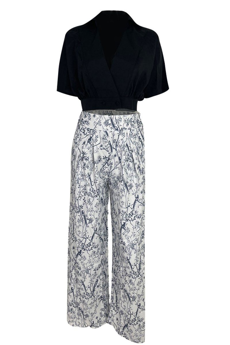 Elena | Printed Blouse & Flowing Trousers Co-ord Set
