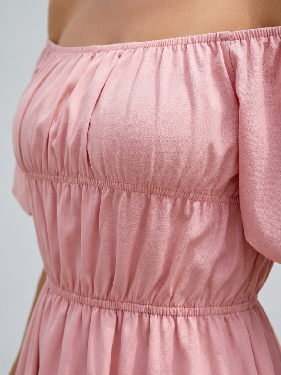 Madison | Off-Shoulder Mini Dress with Puff Sleeves