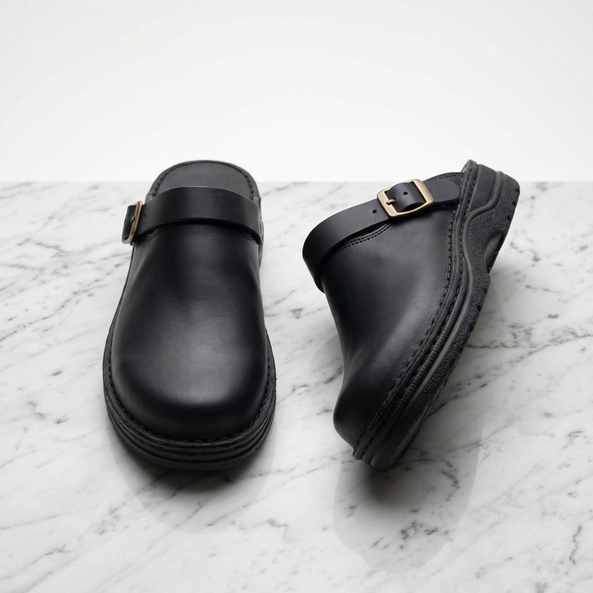 Aria | Leather-Look Slip-On Clogs