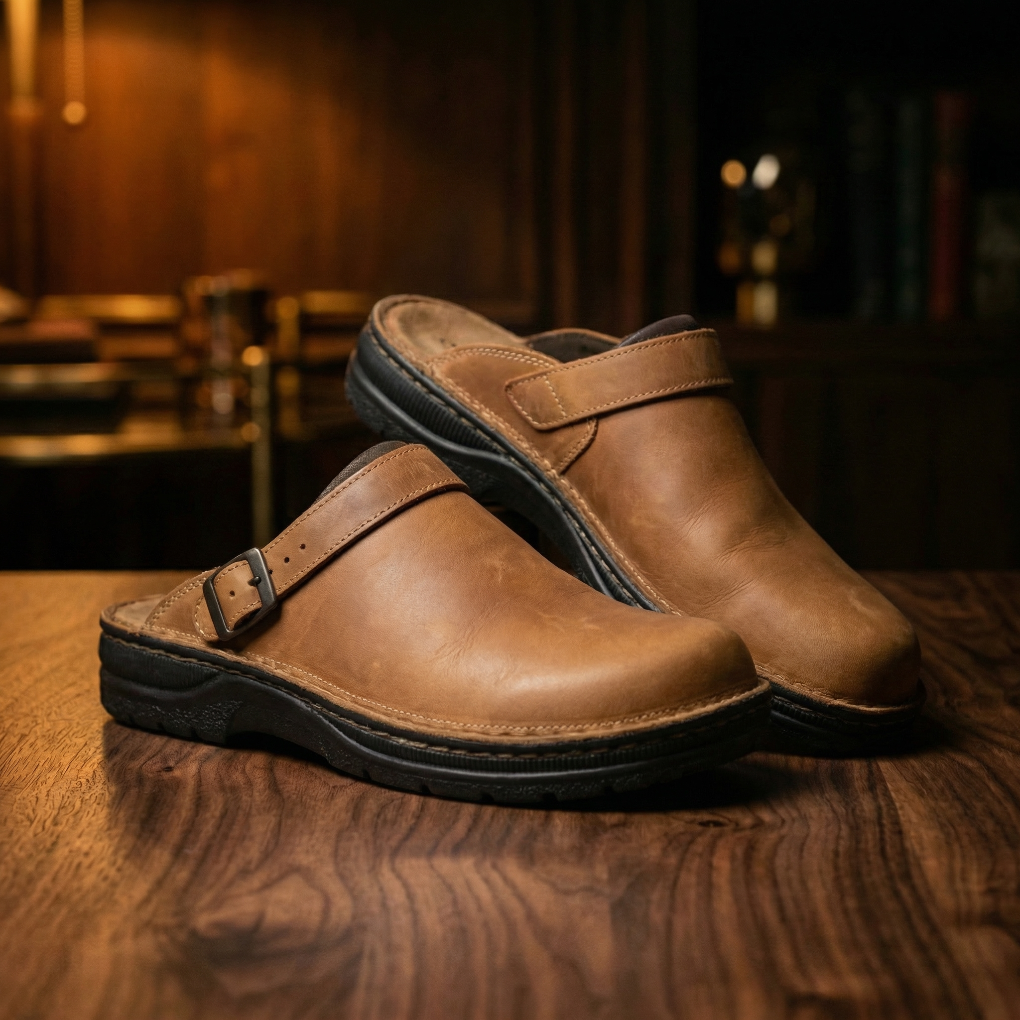 Milan | Minimalist Leather-Look Clogs