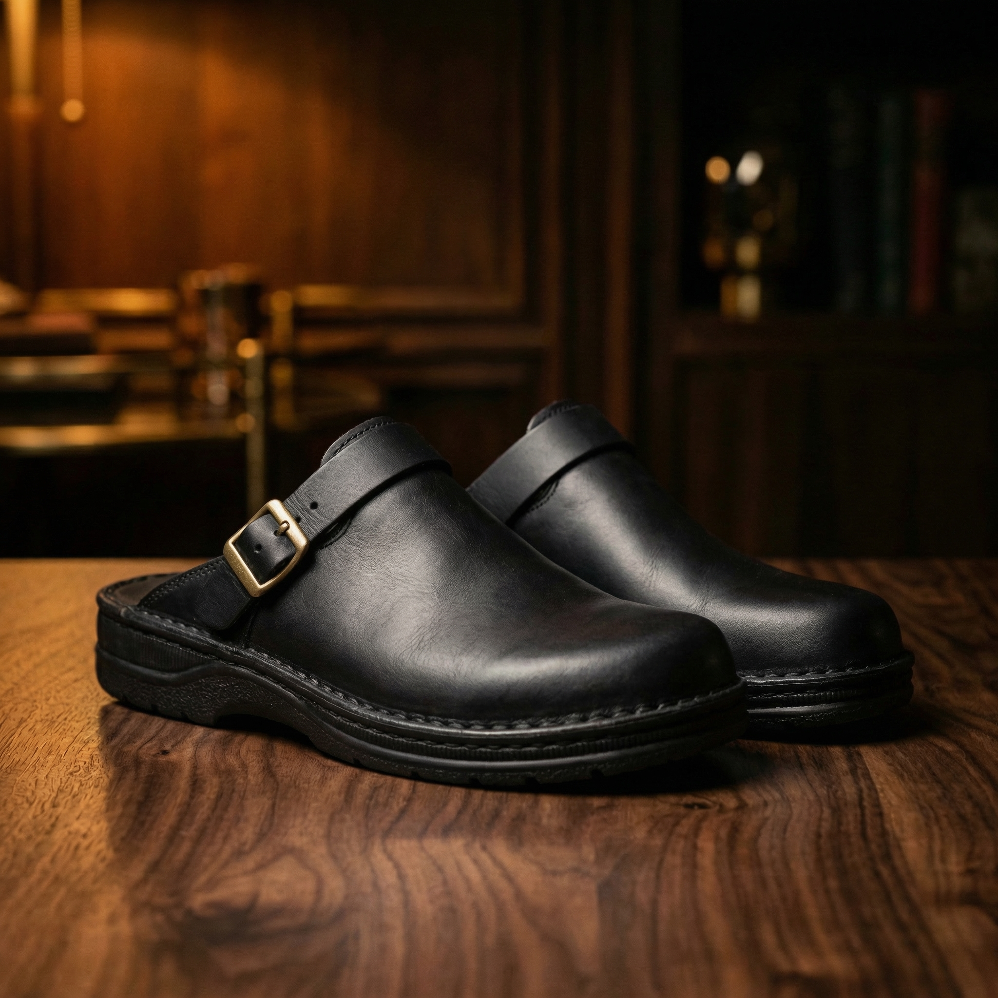 Milan | Minimalist Leather-Look Clogs