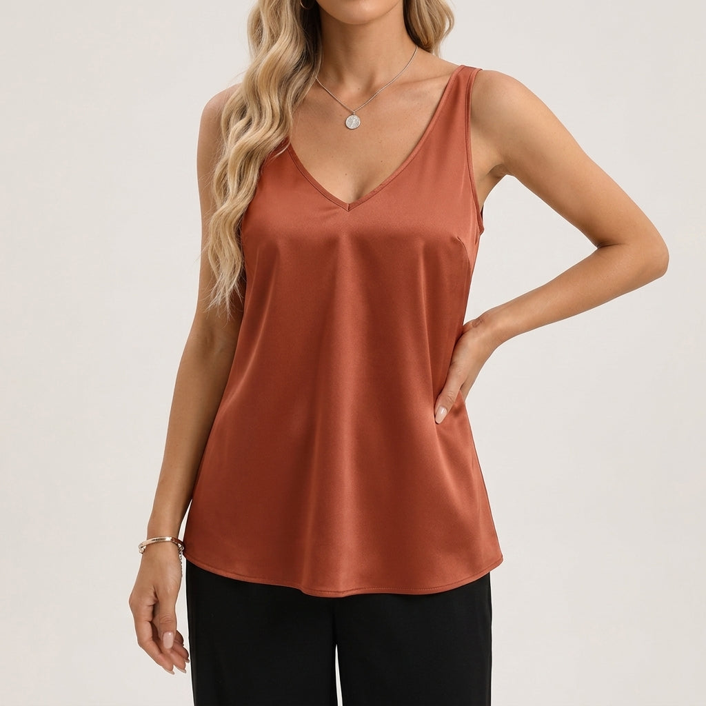 Maeve | Hip-Length Draped V-Neck Camisole