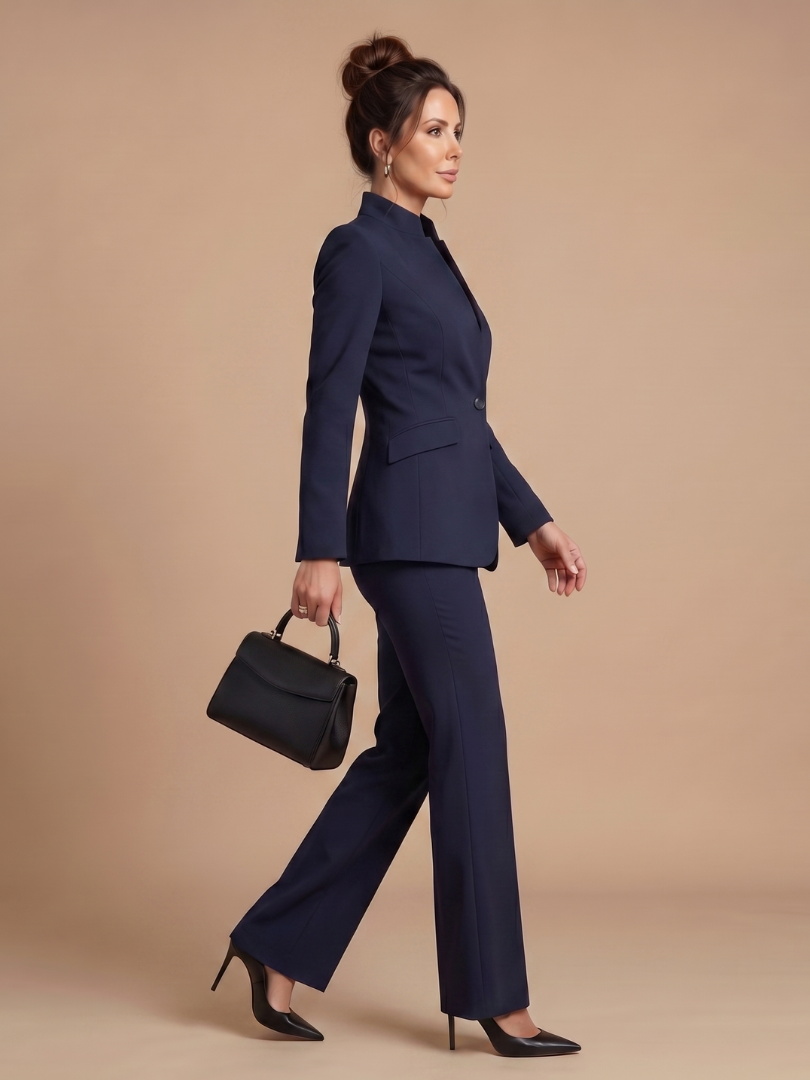 Paloma | Structured Stand Collar Tailored Suit Set